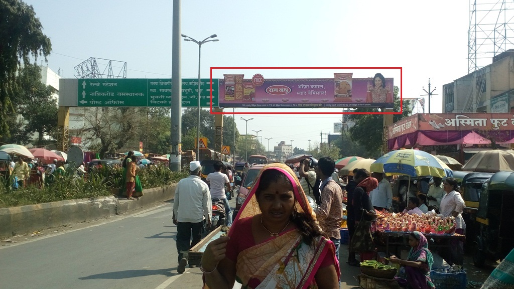 Nasik Railway Station, Facing Bytco sq. hoarding